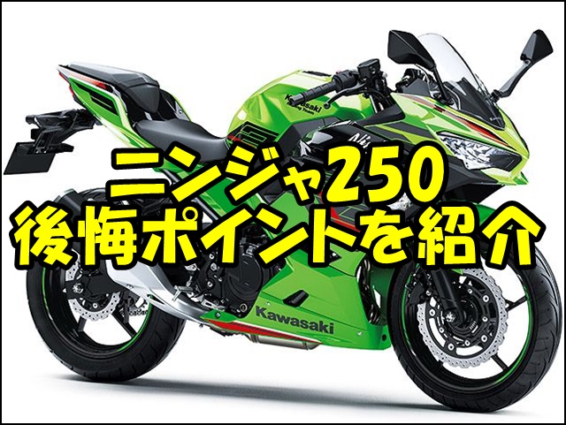 ニンジャ250の後悔ポイント4選|購入前に知っておくべきデメリット