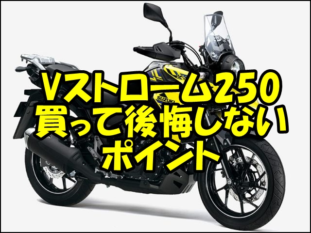 Vストローム250の後悔と欠点|購入前に知っておくべき7つのこと